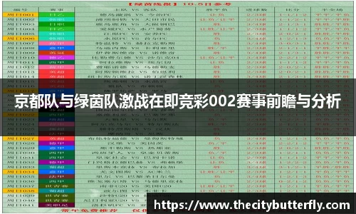 京都队与绿茵队激战在即竞彩002赛事前瞻与分析